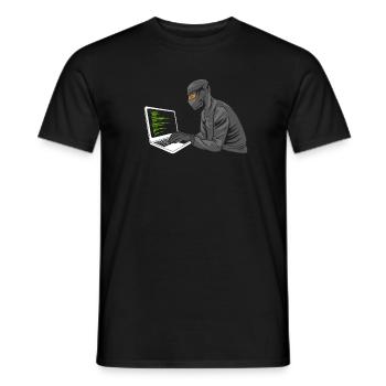 Programmeur, Codeur, Développeur de logiciels - T-shirt homme - noir - Devant - AI Model Male 178 light (178cm)