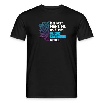 Tontechniker Ingénieur du son - T-shirt homme - noir - Devant - AI Model Male 178 light (178cm)