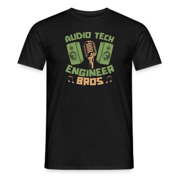 Tontechniker Sound Audio Engineer - Männer T-Shirt - Schwarz - Vorne - AI Model Male 178 light (178cm)