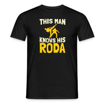 Capoeira Kamfsport Brazil Martial Dance - Men's T-Shirt - black - Front - AI Model Male 178 light (178cm)