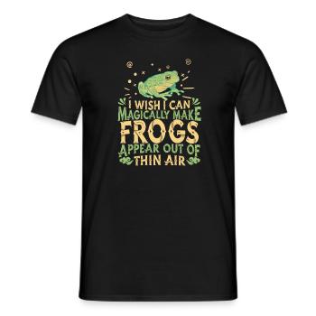 Frog Frogs Amphibian - Men's T-Shirt - black - Front - AI Model Male 178 light (178cm)