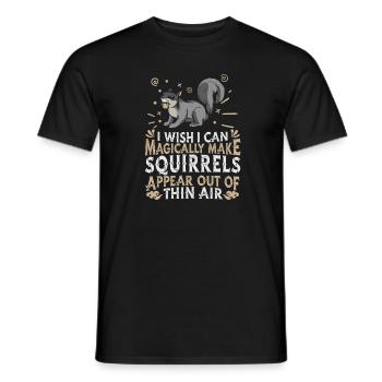 Squirrel - Men's T-Shirt - black - Front - AI Model Male 178 light (178cm)