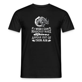 Rhino Nashorn - Männer T-Shirt - Schwarz - Vorne - AI Model Male 178 light (178cm)