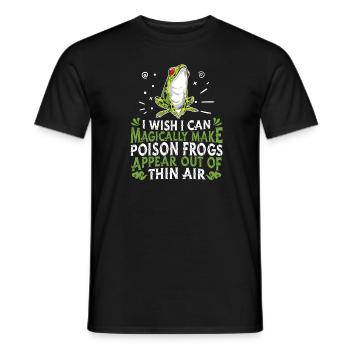 Frog Frogs Amphibian - Men's T-Shirt - black - Front - AI Model Male 178 light (178cm)