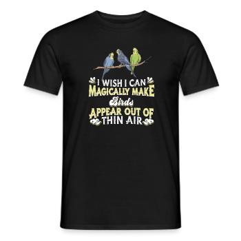 Bird Birds - Men's T-Shirt - black - Front - AI Model Male 178 light (178cm)