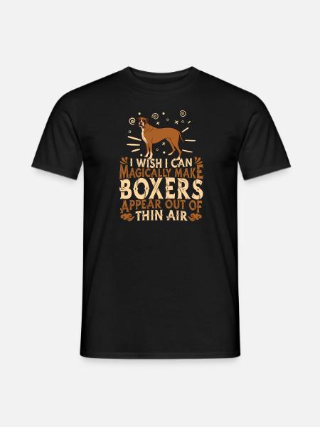 Boxer Dog - Men's T-Shirt - black
