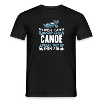 Kanu Boot Kanute - Männer T-Shirt - Schwarz - Vorne - AI Model Male 178 light (178cm)