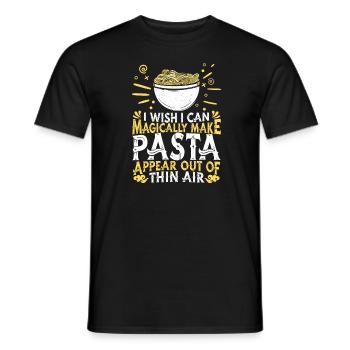 Pasta Pasta Dishes Pasta Spaghetti - Men's T-Shirt - black - Front - AI Model Male 178 light (178cm)