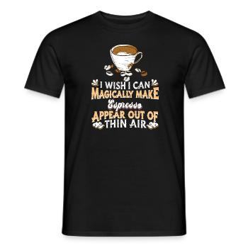 Espresso Coffee - Men's T-Shirt - black - Front - AI Model Male 178 light (178cm)