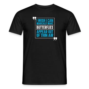 Papillon - T-shirt homme - noir - Devant - AI Model Male 178 light (178cm)