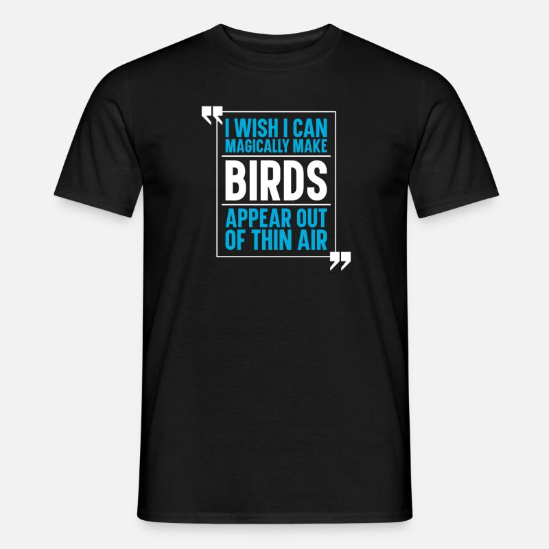 Vogel Vögel - Männer T-Shirt - Schwarz