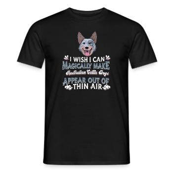 Australischer Rinderhund Hund - Männer T-Shirt - Schwarz - Vorne - AI Model Male 178 light (178cm)