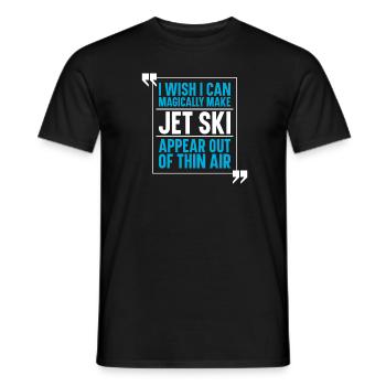 Jetski Jet Ski Motorschlitten - Männer T-Shirt - Schwarz - Vorne - AI Model Male 178 light (178cm)
