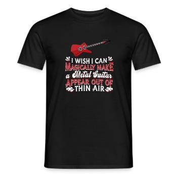 Metal Gitarre Hardcore Rock E-Gitarre Gitarrist - Männer T-Shirt - Schwarz - Vorne - AI Model Male 178 light (178cm)
