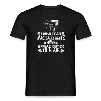 Klavier Pianiste piano - T-shirt homme - noir - Devant - AI Model Male 178 light (178cm)