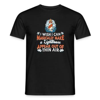 Phare - T-shirt homme - noir - Devant - AI Model Male 178 light (178cm)