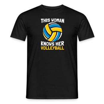 Volleyball Volleyball de plage - T-shirt homme - noir - Devant - AI Model Male 178 light (178cm)