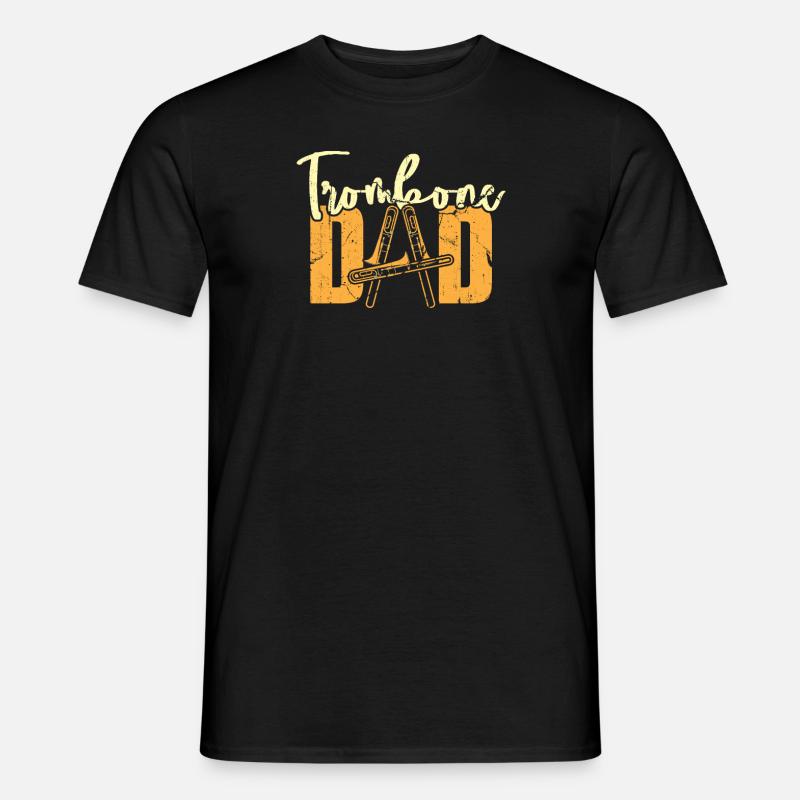 Posaune - Männer T-Shirt - Schwarz