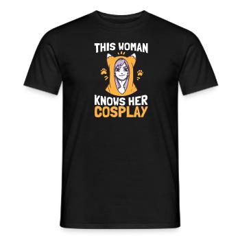 Cosplay - T-shirt homme - noir - Devant - AI Model Male 178 light (178cm)