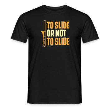 Trombone - T-shirt homme - noir - Devant - AI Model Male 178 light (178cm)