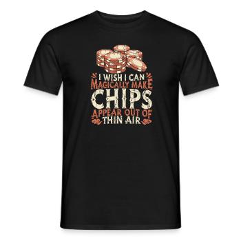 Poker Pokerspieler Texas Holdem - Männer T-Shirt - Schwarz - Vorne - AI Model Male 178 light (178cm)