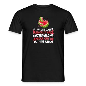 Watermelon - Men's T-Shirt - black - Front - AI Model Male 178 light (178cm)