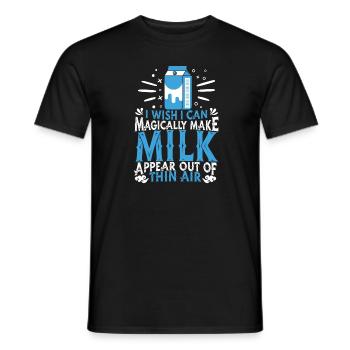 Vache laitière laitière - T-shirt homme - noir - Devant - AI Model Male 178 light (178cm)