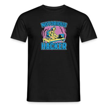 Programmer Coder Software Developer - Men's T-Shirt - black - Front - AI Model Male 178 light (178cm)
