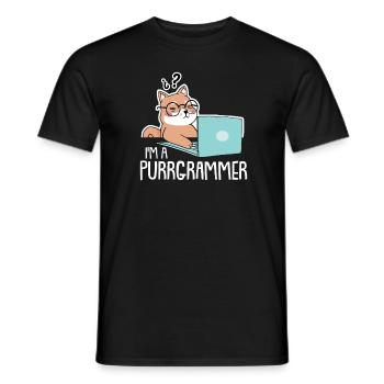 Programmeur Coder Développeur de logiciels - T-shirt homme - noir - Devant - AI Model Male 178 light (178cm)