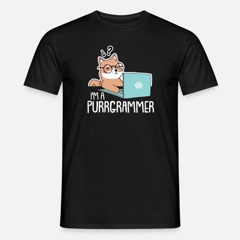 Programmierer Coder Software Entwickler - Männer T-Shirt - Schwarz
