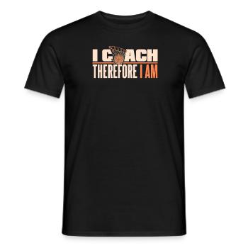 Basketballtrainer Basketball Trainer Coach - Männer T-Shirt - Schwarz - Vorne - AI Model Male 178 light (178cm)