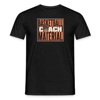 Basketballtrainer Entraîneur de basket-ball - T-shirt homme - noir - Devant - AI Model Male 178 light (178cm)