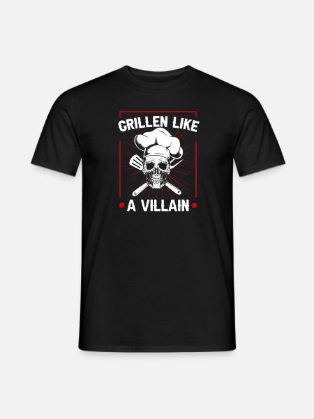 Grill grill master BBQ - Men's T-Shirt - black