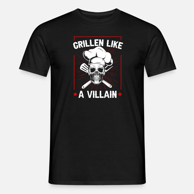 Grill grill master BBQ - Men's T-shirt - black