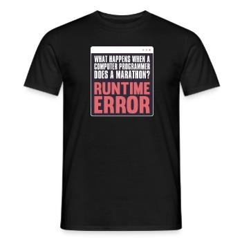 Programmierer Coder Software Entwickler - Männer T-Shirt - Schwarz - Vorne - AI Model Male 178 light (178cm)