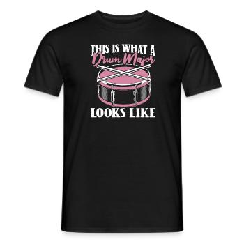 Spielmannszug Fanfarenzug Trommeln Trommler - Männer T-Shirt - Schwarz - Vorne - AI Model Male 178 light (178cm)