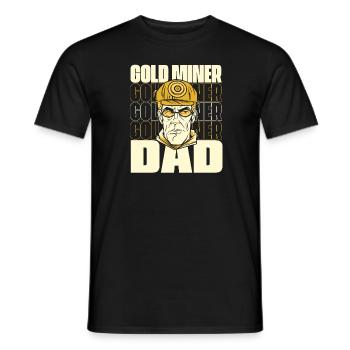 Gold Mining Gold Mine - Men's T-Shirt - black - Front - AI Model Male 178 light (178cm)