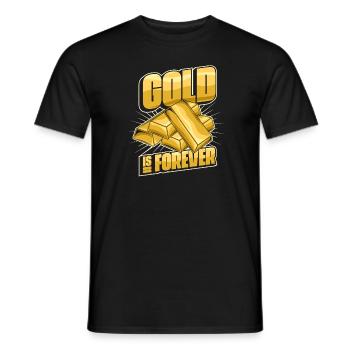 Mine d’or minière - T-shirt homme - noir - Devant - AI Model Male 178 light (178cm)