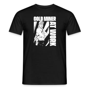 Gold Mining Gold Mine - Men's T-Shirt - black - Front - AI Model Male 178 light (178cm)
