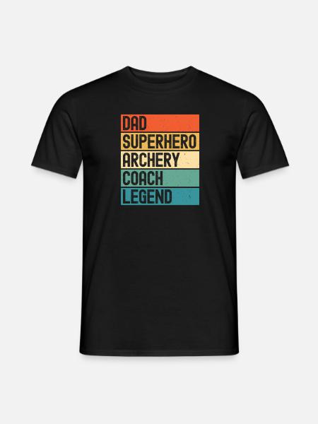 Bogenschütze Bogensport Pfeil Bogen Bogenschießen - Männer T-Shirt - Schwarz