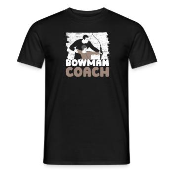Bogenschütze Bogensport Pfeil Bogen Bogenschießen - Männer T-Shirt - Schwarz - Vorne - AI Model Male 178 light (178cm)