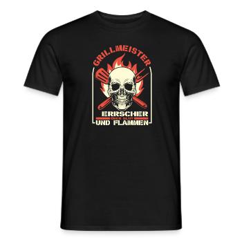 Grillen Grillmeister BBQ - Männer T-Shirt - Schwarz - Vorne - AI Model Male 178 light (178cm)