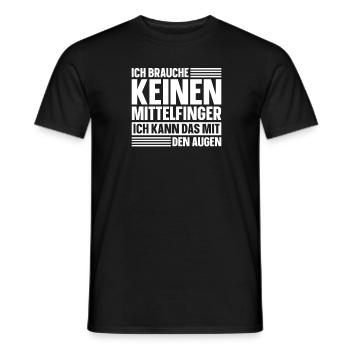 Sarkusmus Spruch Schwarzer Humor Lustiges Ironie - Männer T-Shirt - Schwarz - Vorne - AI Model Male 178 light (178cm)