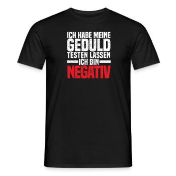 Sarkusmus Spruch Schwarzer Humor Lustiges Ironie - Männer T-Shirt - Schwarz - Vorne - AI Model Male 178 light (178cm)