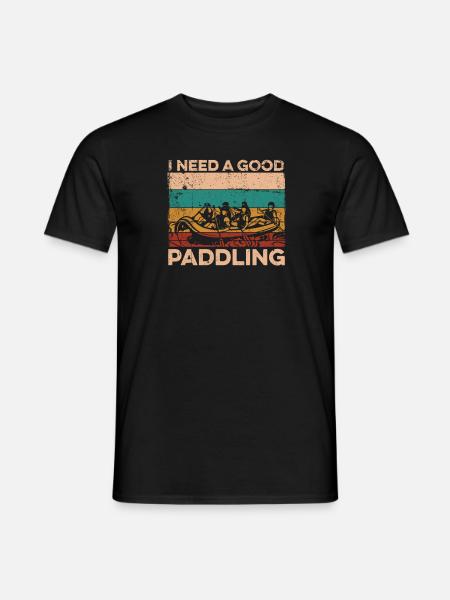 Rafting Canoë Kayak d’eau vive - T-shirt homme - noir