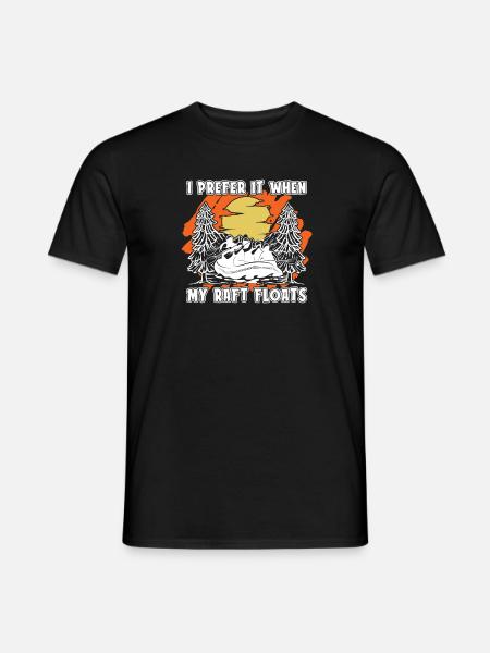 Rafting Wildwasser Kanu Kajak - Männer T-Shirt - Schwarz