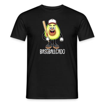 Base-ball - T-shirt homme - noir - Devant - AI Model Male 178 light (178cm)