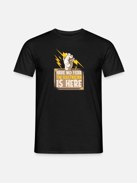 Electrician Electrical Engineer Electronics Technician - Men's T-Shirt - black