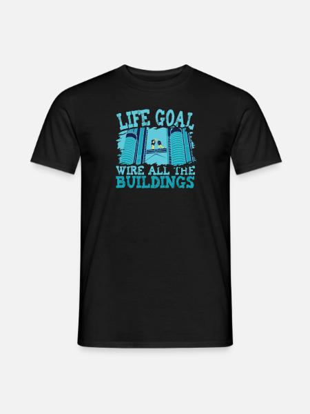 Electrician Electrical Engineer Electronics Technician - Men's T-Shirt - black