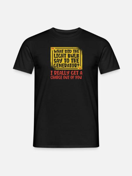 Electrician Electrical Engineer Electronics Technician - Men's T-Shirt - black